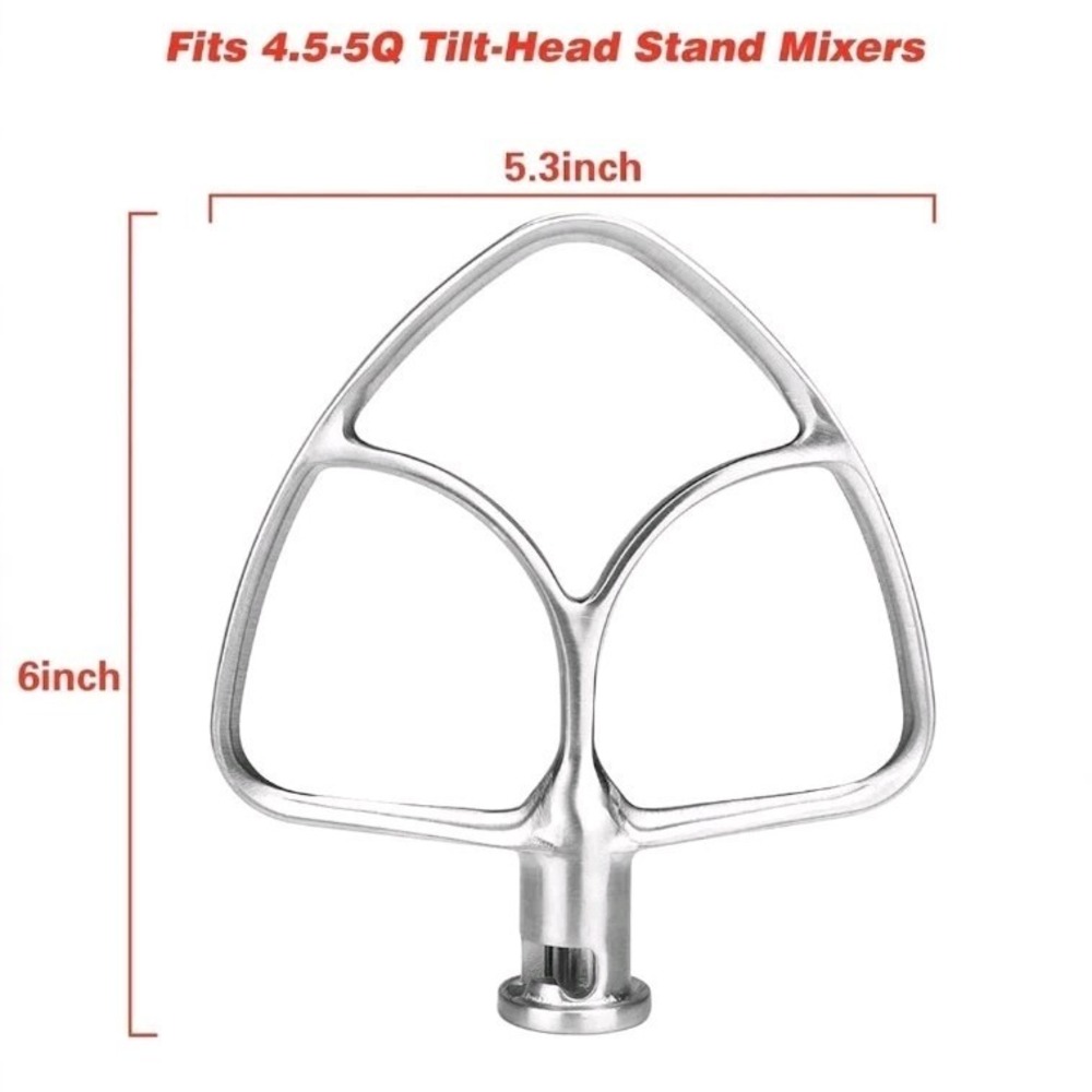 Stainless Steel Flat Beater Replacement for Aid 4.5-5 Qt Tilt-Head Stand Mixers - Picture 16 of 16